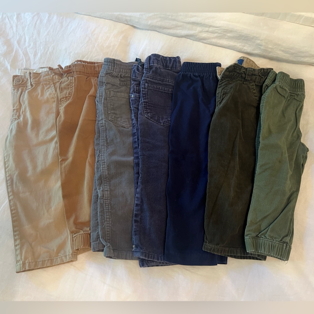 Huge lot of boys 2T toddler pants for fall/winter
